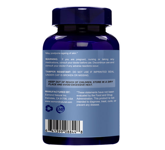 Placenta & Royal Jelly Complex (Supports Anti-Aging of the skin), USA, FDA, GMP, NPAC-500mg, 60 Capsules