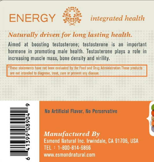 Natural Testosterone Booster (Promoting Male Health), USA, FDA, GMP, NPAC-60 Capsules