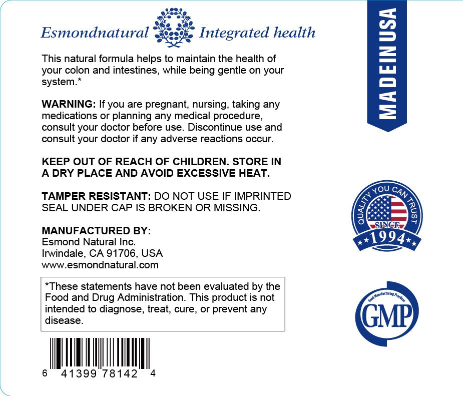 Senna Complex Tablet - Lemon & Green Tea (Bowl Health, Cleansing & Regularity), USA, FDA, GMP, NPAC-620mg, 60 Tablets