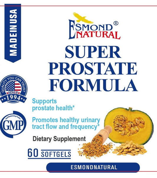 Super Prostate Formula (Former Super Saw Prostate. Supports prostate health, urinary tract flow and frequency), USA, FDA, GMP, NPAC-60 Softgels