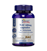 NAC 600mg with Selenium Vegan N-Acetyl L-Cysteine Capsules (Supports Antioxidant Activity & Cellular Health), USA, FDA, GMP, NPAC-600mg, 120 Capsules