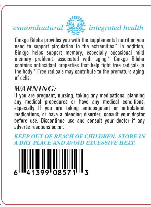 Ginkgo Biloba (DOUBLE STRENGTH. Supports Healthy Brain Function), USA, FDA, GMP, NPAC-100 Capsules