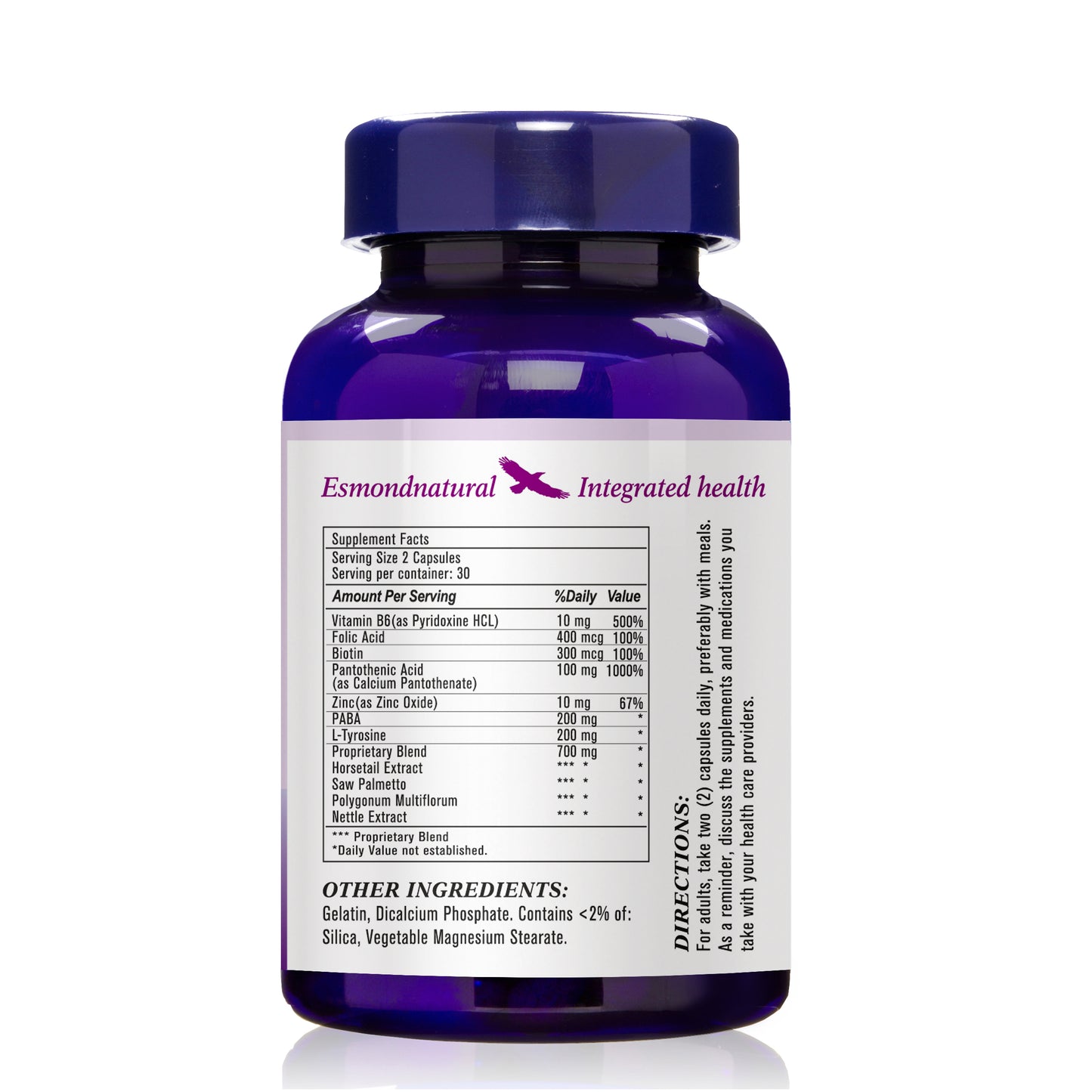 Anti Gray Hair Capsule (Supports in decreasing gray hair. Stimulates healthy hair growth), USA, FDA, GMP, NPAC-60 Capsules