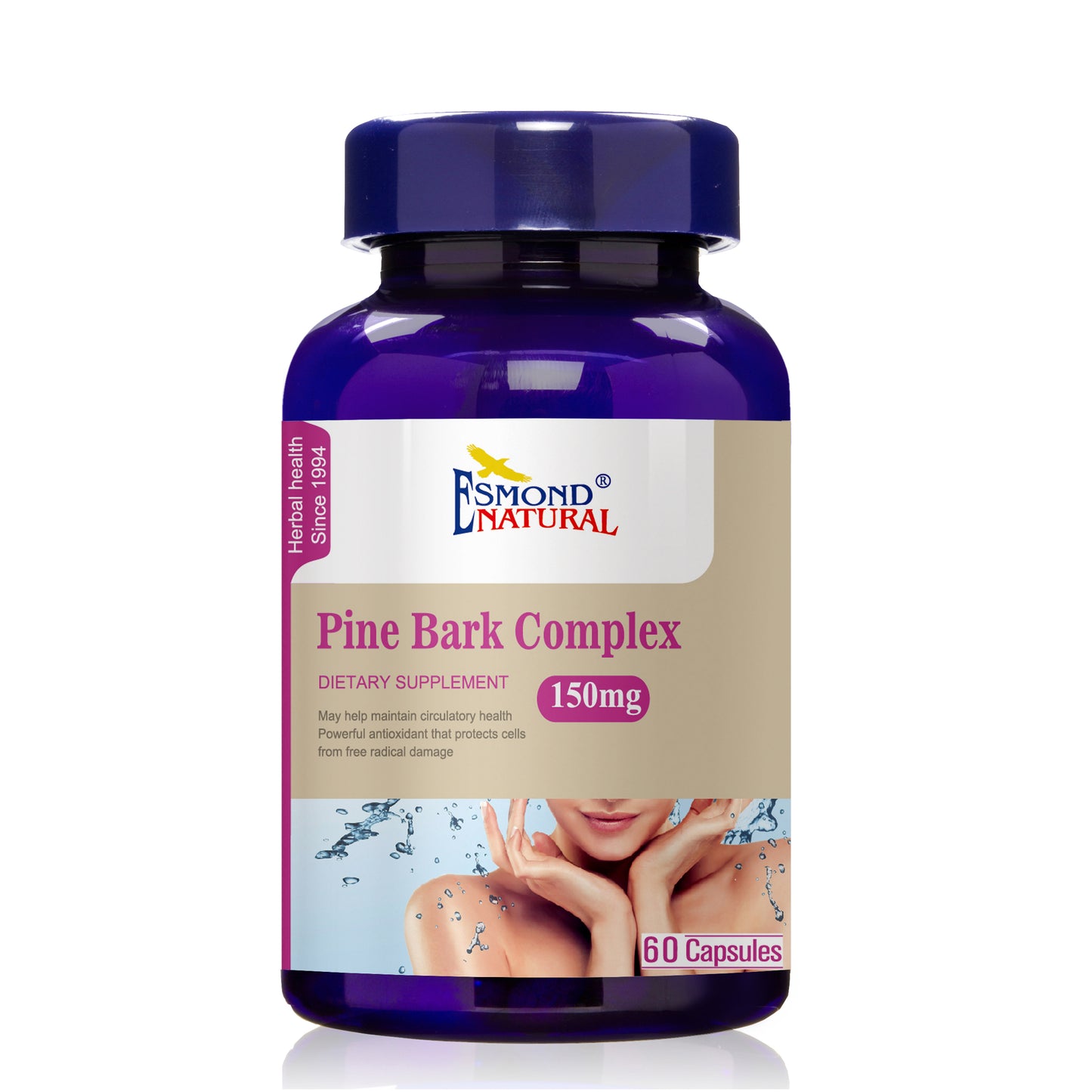 Pine Bark Complex (Antioxidants to Protect Cells from Free Radical Damage), USA, FDA, GMP, NPAC-150mg, 60 Capsules