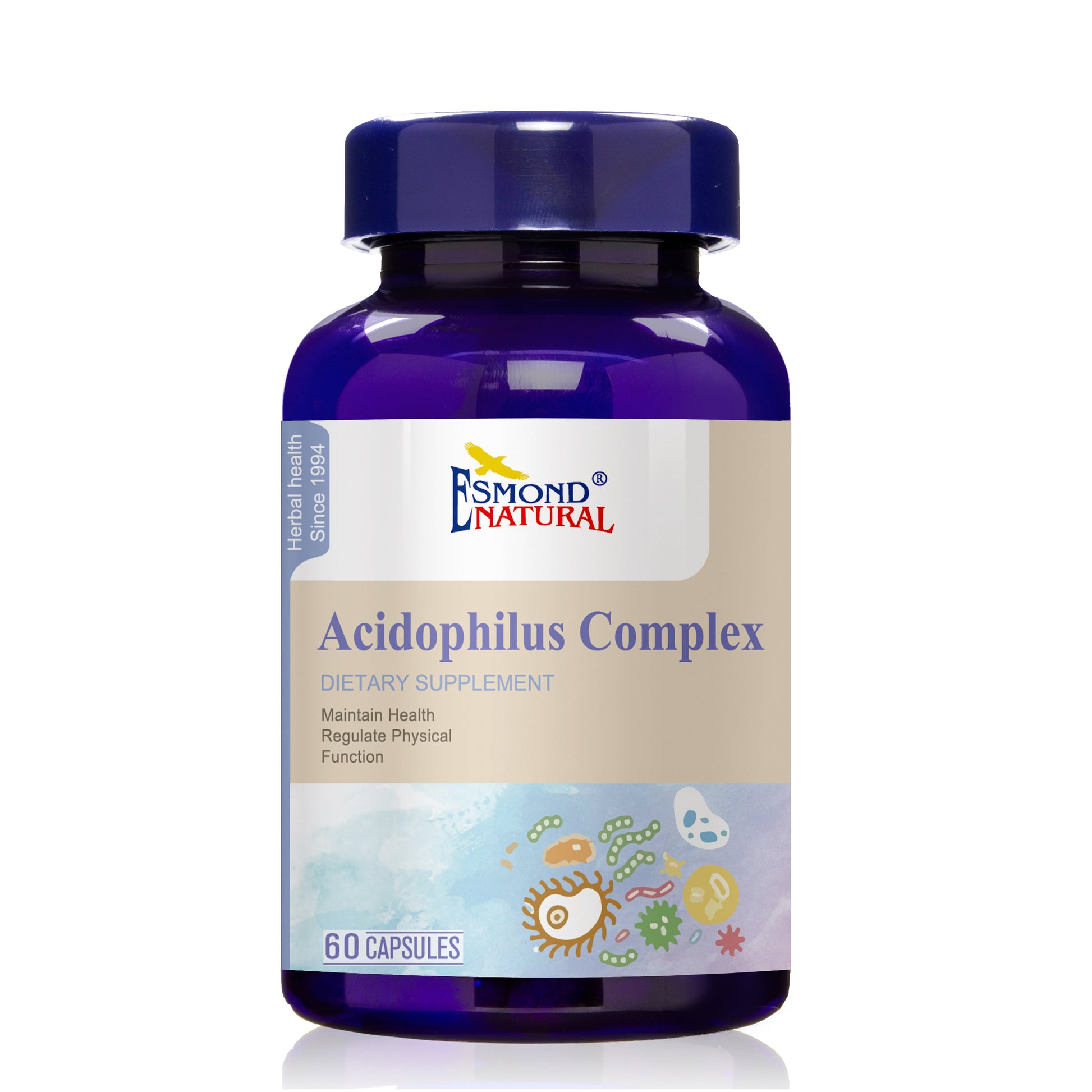 Acidophilus Complex (Supports Gastro-Intestinal Health & Physical Functions), USA, FDA, GMP, NPAC-13.6mg, 60 Capsules