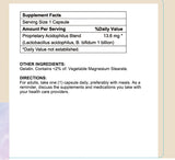 Acidophilus Complex (Supports Gastro-Intestinal Health & Physical Functions), USA, FDA, GMP, NPAC-13.6mg, 60 Capsules