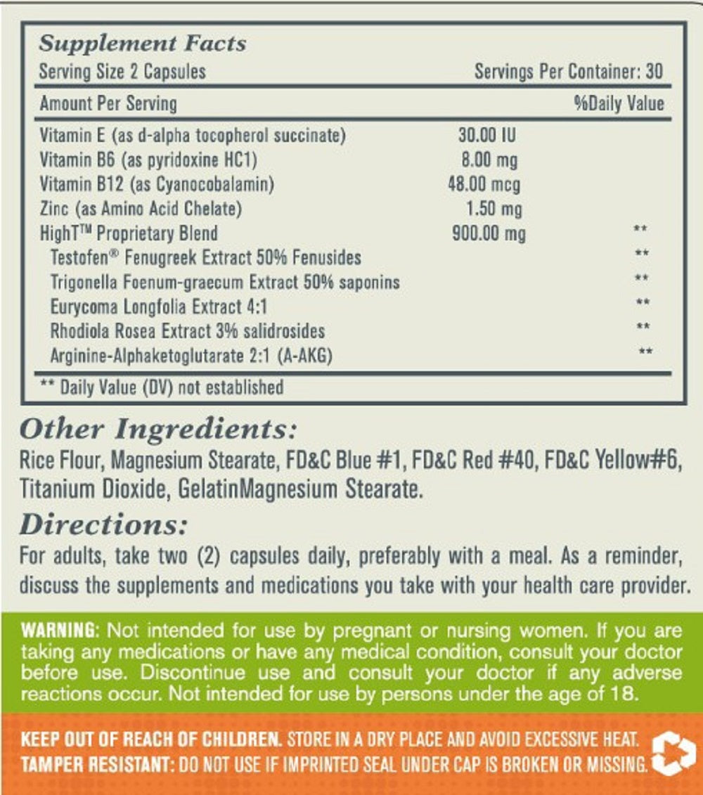 Natural Testosterone Booster (Promoting Male Health), USA, FDA, GMP, NPAC-60 Capsules