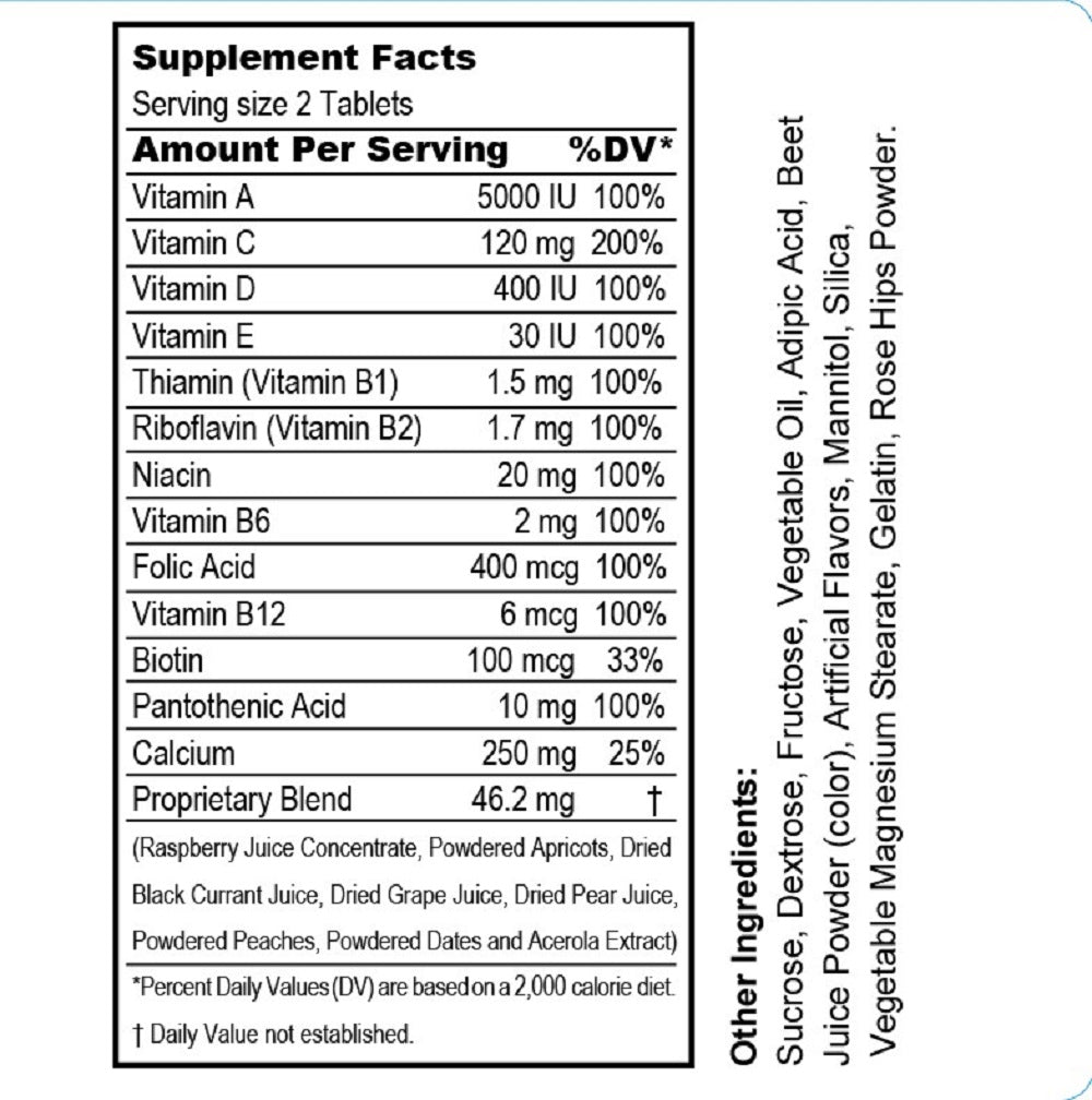 Big Friends Multi Vitamins, USA, FDA, GMP, NPAC-100 Tablets