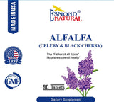 Alfalfa - Celery & Black Cherry (Nourishes Overall Health), USA, FDA, GMP, NPAC-1500mg, 90 Tablets