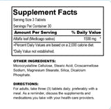 Alfalfa - Celery & Black Cherry (Nourishes Overall Health), USA, FDA, GMP, NPAC-1500mg, 90 Tablets