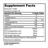 Salmon Oil Omega-600 S Alaska Deep Sea (Supports Heart/Blood Sugar Metabolism), USA, FDA, GMP, NPAC-1000mg, 150 Softgels