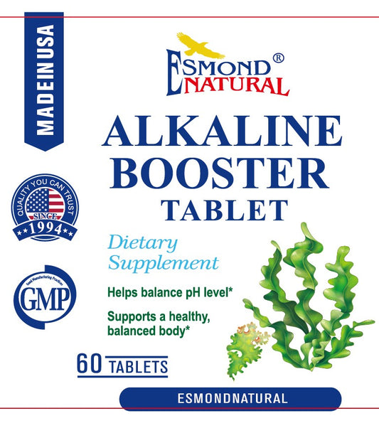 Alkaline Booster Tablet (Helps balance pH level. Supports a healthy, balanced body), USA, FDA, GMP, NPAC-60 Tablets
