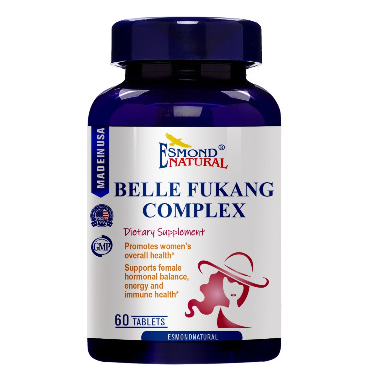 Belle Fukang Complex (Promotes women overall health. Support female hormonal balance, energy and immune health), USA, FDA, GMP, NPAC-60 Tablets