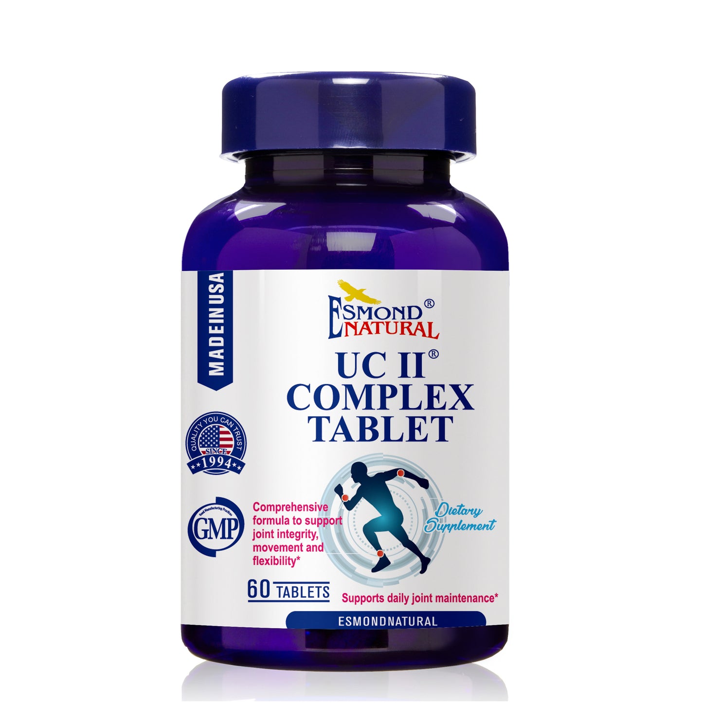 UC II COMPLEX (Comprehensive formula to support joint integrity, movement and flexibility), USA, FDA, GMP, NPAC-60 Tablets